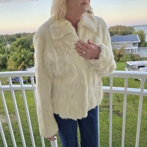 Nine West Cream Teddy Jacket